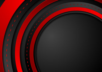 Abstract red black tech corporate background