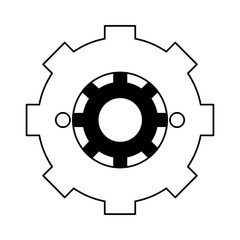 isolated gears icon image vector illustration design 