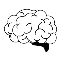 human brain icon image vector illustration design 