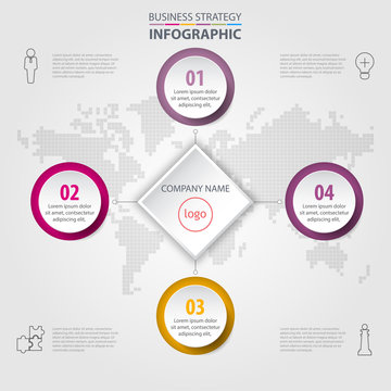 Business Infographics design template illustration.