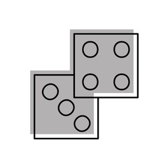 casino dices isolated icon vector illustration design