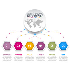 Business Infographics design template illustration.