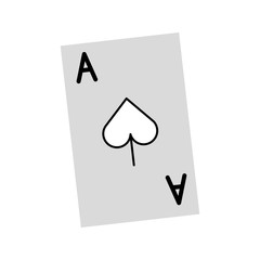 poker card isolated icon vector illustration design