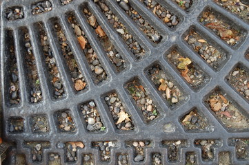 forged lattice on the earth with stones
