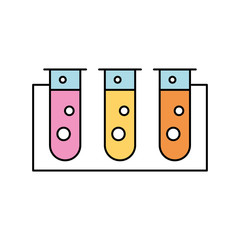 laboratory tube test with Burner base vector illustration design