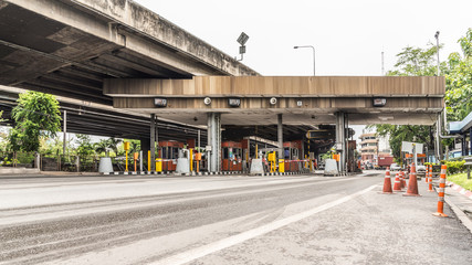 Gate for expressway fee payment in Bangkok by EXAT