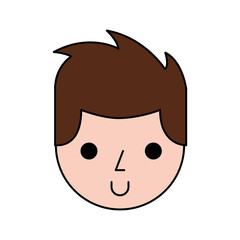 young man avatar character vector illustration design