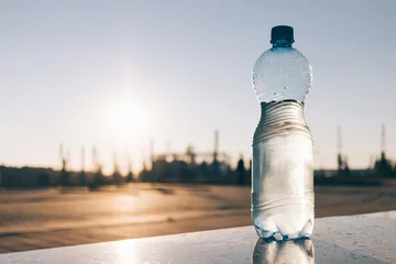 Fototapeten Plastic bottle of cold mineral water © progressman