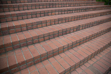 Isolated View of Multiple Brick Steps