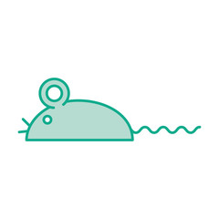 Laboratory mouse isolated icon vector illustration design
