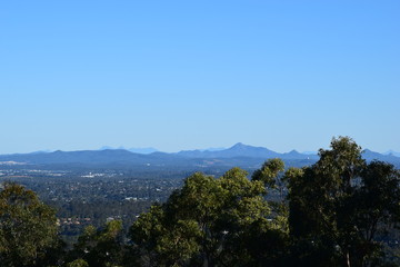Fototapeta na wymiar Amazing landscape view from Brisbane lookout