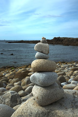 pyramid stone Île-Grande Brittany France