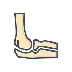 Bones colored icon elbow