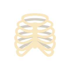 Bones flat icon ribs