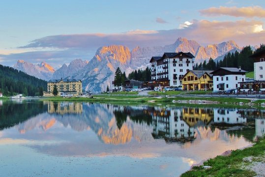 Misurinasee, Abendstimmung