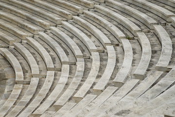 Marble Stairs From Panathenaic Stadium, Athens, Greece