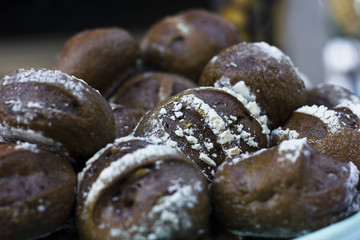 Brown bread with cereals