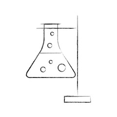 laboratory tube test with Burner base vector illustration design