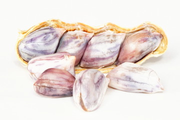 Boiled peanuts isolated