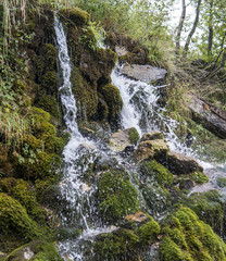 Obraz premium Waterfall in Theth, Grunas Canyon, Albania