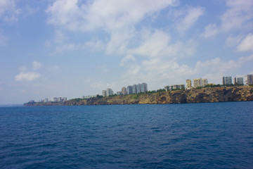 Mediterranean sea landscape in Antalya Turkey