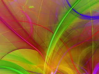 Abstract fractal background 3D rendering