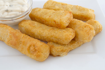 bâtonnets de poisson pané