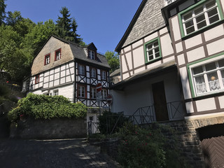 Fototapeta na wymiar Timberframe houses in Monschau