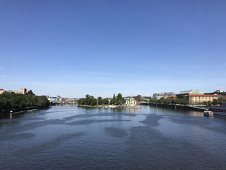 Fototapeta na wymiar The Vltava River in Prague