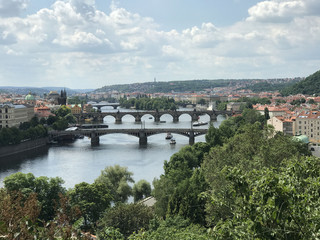 Fototapeta na wymiar Vltav river in Prague