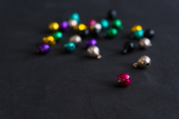 Colorful small metal bells
