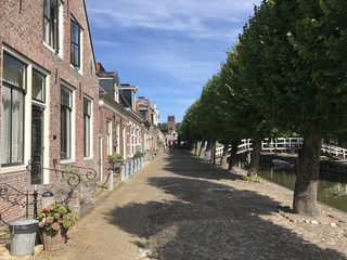Houses a long the canal in Sloten