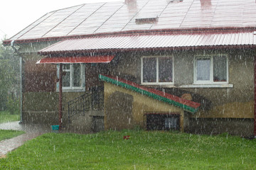 Fototapeta premium Storm house