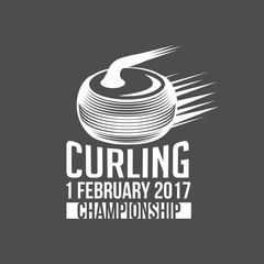 vintage curling labels and design elements