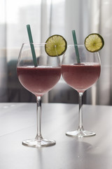 Pink party coctails