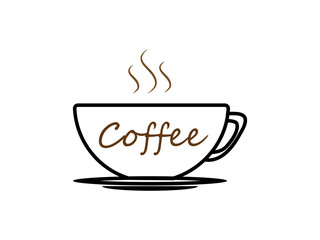 White coffee cup