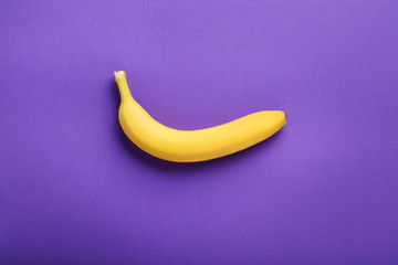Sweet banana on the purple background © 5second