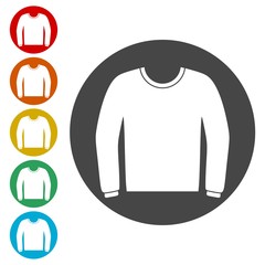 Sweater icons set - Illustration 