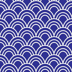 Japanese Wave Seamless Pattern