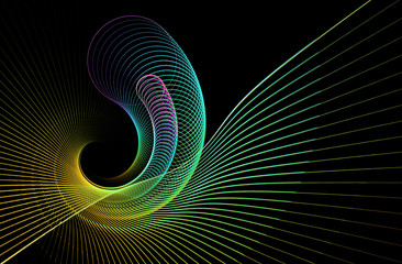 abstract multicolored fractal pattern