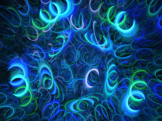 Abstract fractal background 3D rendering
