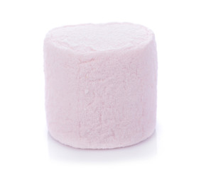 marshmallows on white background