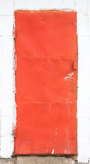 Door from metal to garage, barn