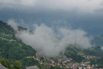 temporale in montagna