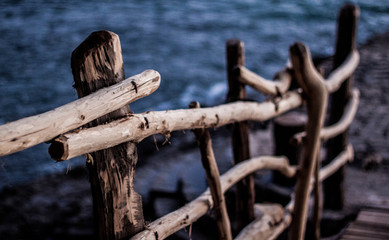 The fence along the river