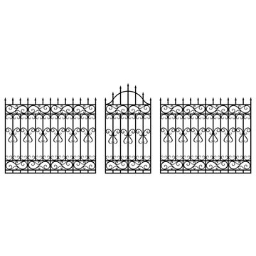 Fence gate vector