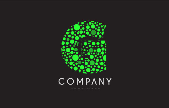 G Letter Bubble Green Logo Icon Design