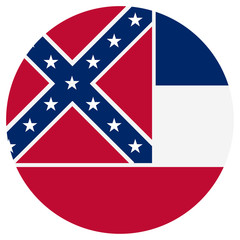 Mississippi flag vector