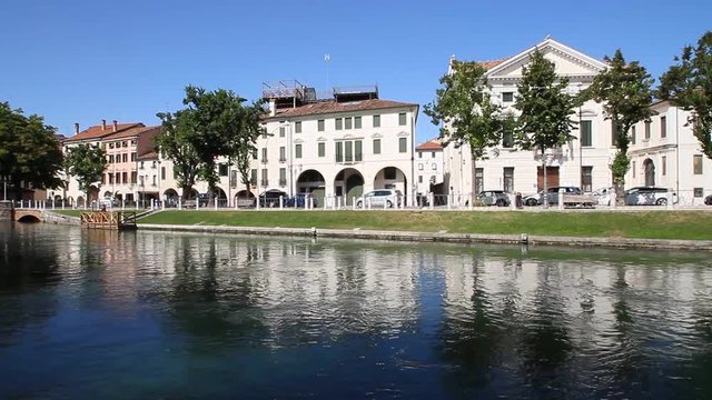 Treviso con fiume Sile Veneto Italia