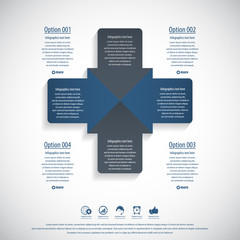 Arrow infographics template -EPS10 vector